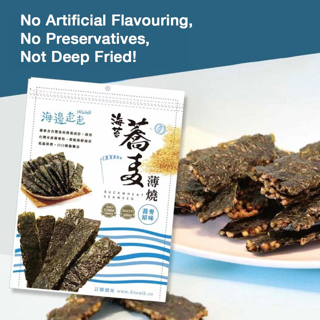 [Buy 5 Get 1 Free] Hiwalk - Crispy Seaweed with Buckwheat (40g per pack)
