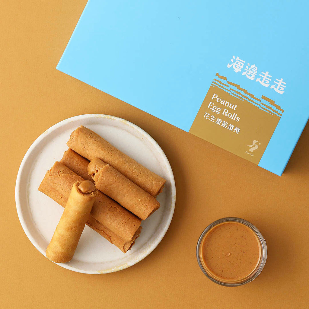 Hiwalk - Peanuts Filled Extra Thick Egg Rolls (4 packs/ 8 rolls in a box)