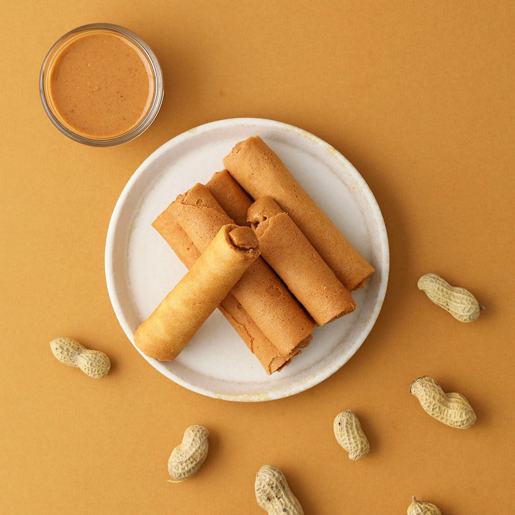 Hiwalk - Peanuts Filled Extra Thick Egg Rolls (4 packs/ 8 rolls in a box)